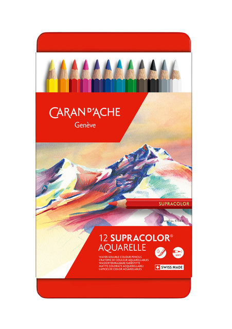 Caran D'Ache - Colpants Caran D'Che Supracolor 12 pièces Assorti