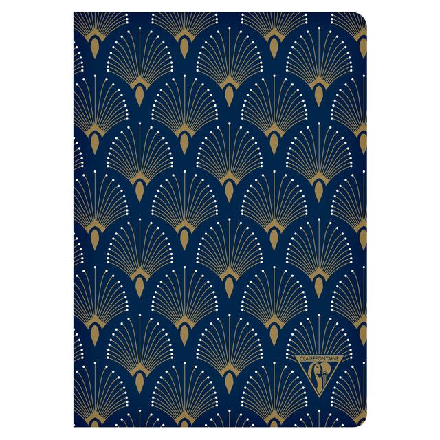 Clairefontaine - Notizbuch Neo Deco A5 48vel Linie Pauw Blue | Außenschachtel ein 6 Stück