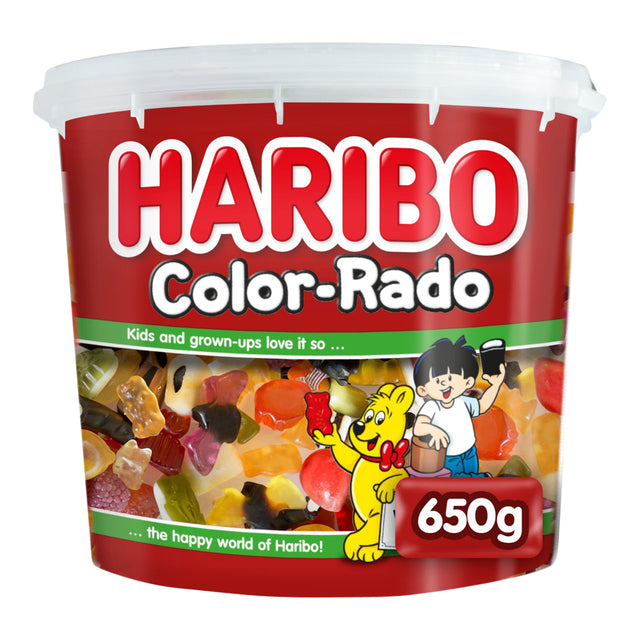 Haribo - Couleur -Rado Winegum + Anglais Drop 650 grammes