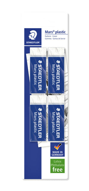 Staedtler - blister gomme de 4 pièces