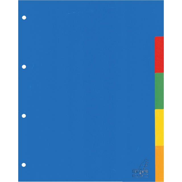 Känguro-Tabs 4-Loch A405 5-teilige Assorti PP | 25 Stücke