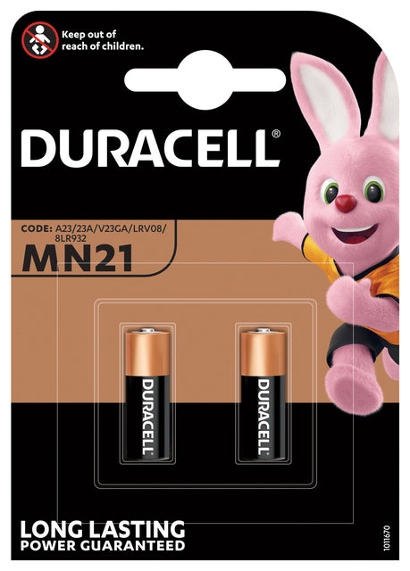 Duracell - batterijen Alkaline y MN21, blister van 2 stuks