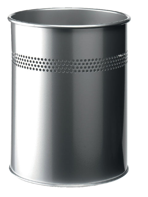 Durable - Bin en papier 3300-23 15Liter 30 mm perforation argent