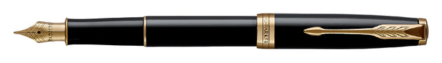 Parker - Fountain Pen Sonnet Black Lacquer GT Fine