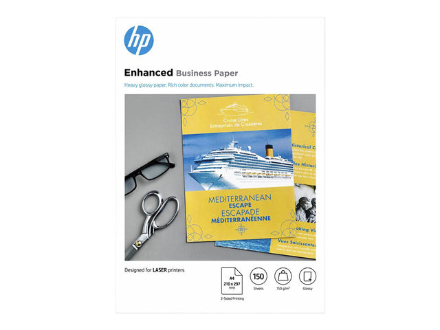 HP - Photopapier Laser CG965A 150GR A4 GLOSS Weiß 150vel