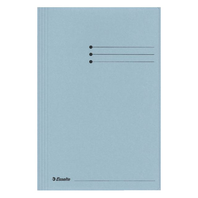 Esselte - Dateiordner Folio 3 Ventile Manilla 275gr Blue | 50 Stück