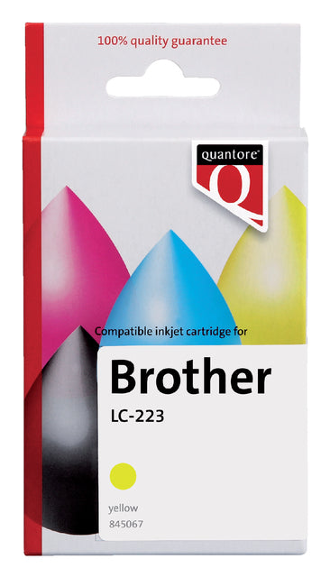 Quantore - Inktcartridge brother lc-223 geel