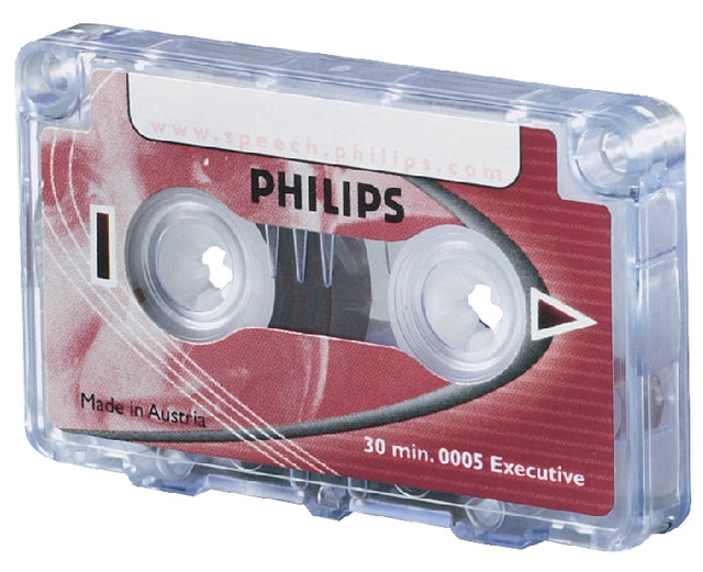 Philips - Cassette Dicte LFH 0005 2x15min avec clip | 10 pièces