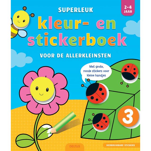 Deltas-Farb- und Aufkleberbuch Super Fun 2-4 Jahre | 1 Stück