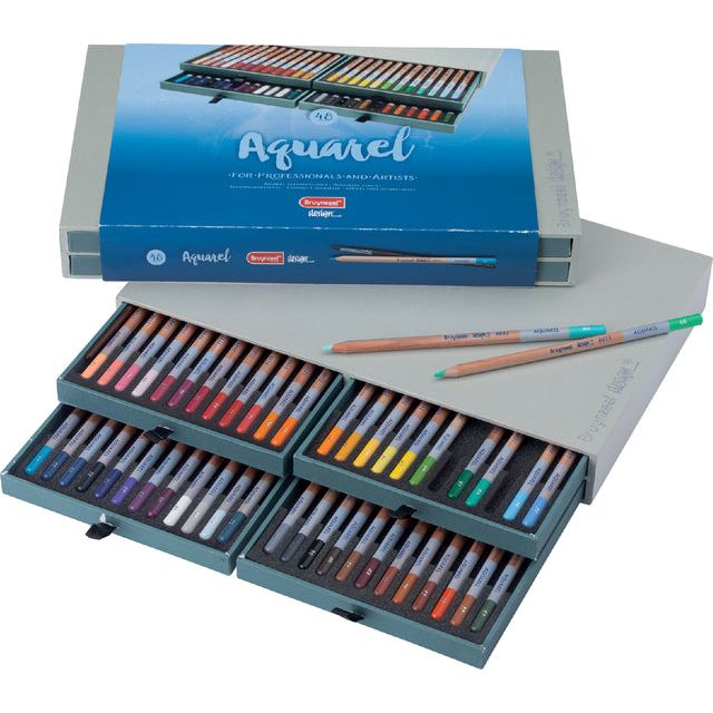 Bruynzeel - farbige Stifte 8835 Design Aquarel 48 Stück Assorti | 2 Stücke