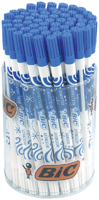 Bic - inktuitwisser Ink Eater, plastic pot met 60 stuks