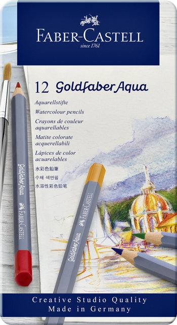 Faber Castell - Kleurpotlood faber-castell gf aquarel 12st assorti