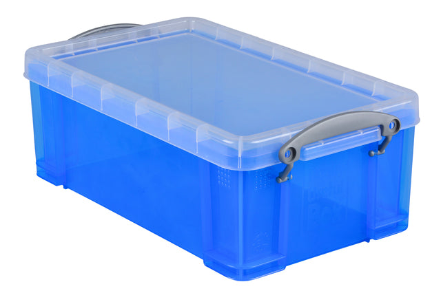 Really Useful - Opbergbox ru 5ltr 340x200x125mm transp blauw