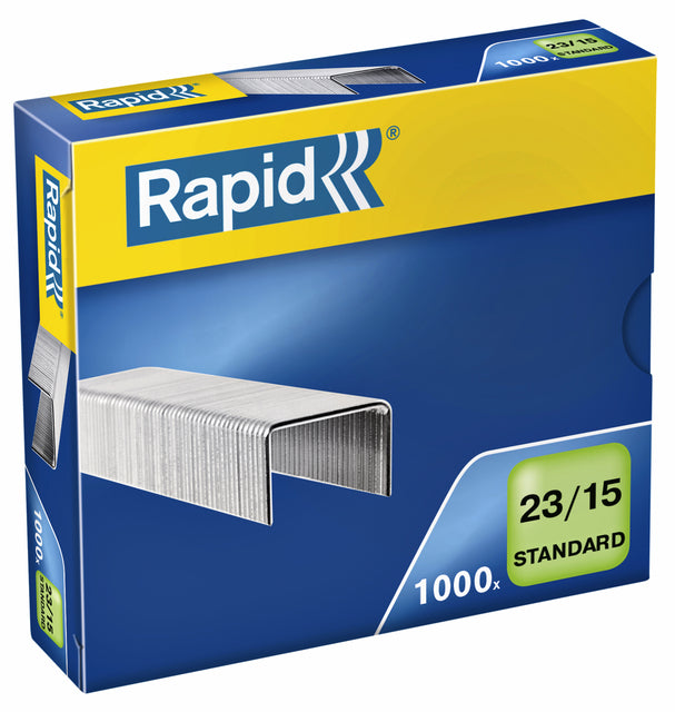 Rapid - Staples 23/15 verzinkter Standard 1000 Stücke