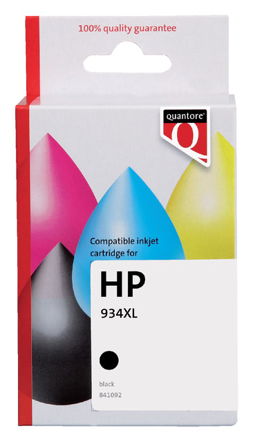 Quantore - Inktcartridge hp 934xl c2p23cn hc zwart