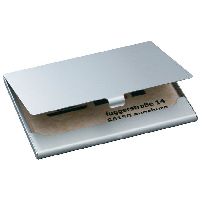 SIGEL - HOLDER DE CARTE DE BESTRARE SIGEL VZ136 DUO 2X15 CARTES DE CARtes Matt Silver