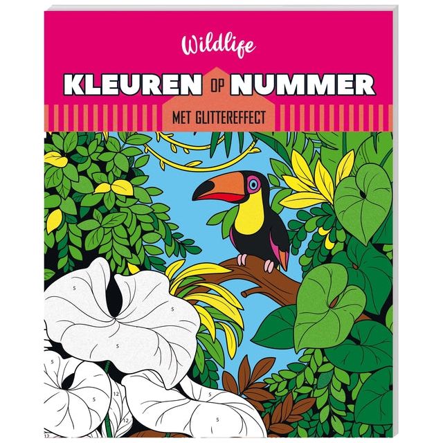 Interstat - Kleurboek  kleuren op nummer wildlife