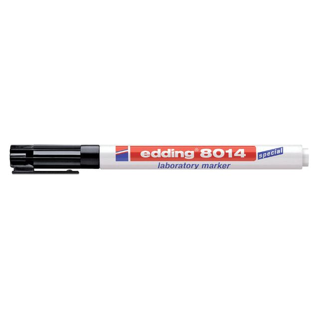 Edding - Filz -Tip Edding 8014 Laborrundpunkt 1mm F schwarz | 10 Stücke