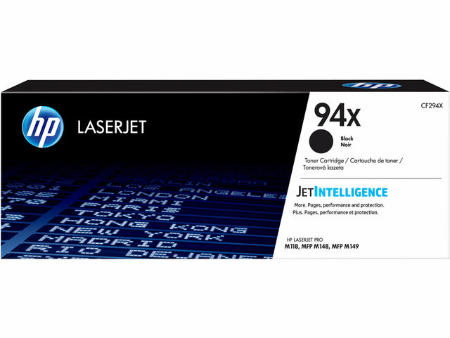 HP - toner 94X, 2 800 pagina's, OEM CF294X, zwart