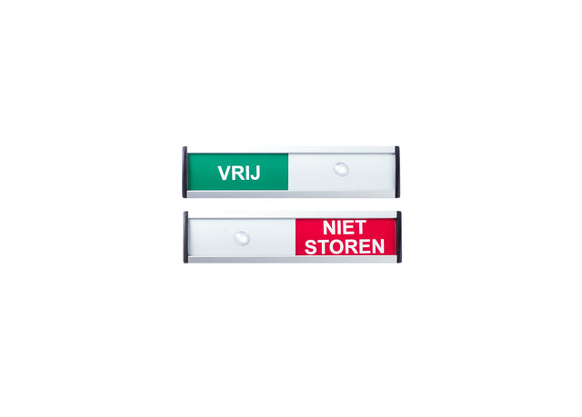 Posta - Infobord vrij/niet storen 125x30mm