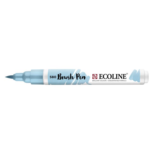 TALENS - Pinselpen Ecoline 580 Pastellblau | 1 Stück | 3 Stück