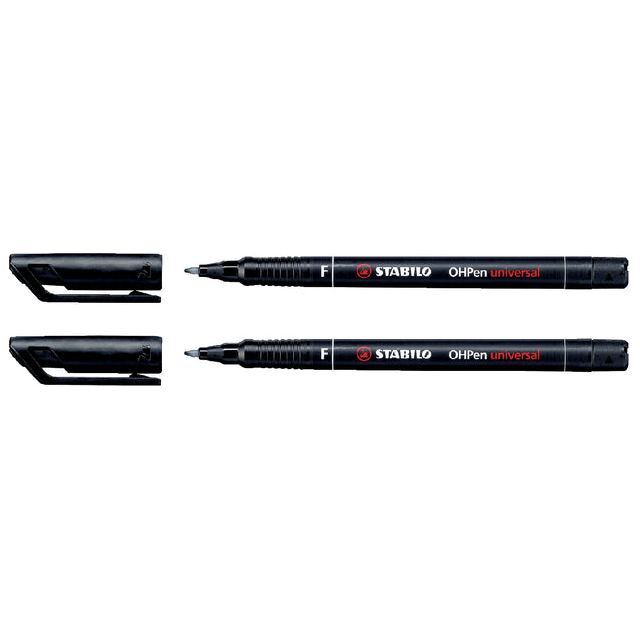 STABILO - FORD -TIP PEN OHPEN DERALENT 842/46 Um 0,7 mm schwarz | 10 Stücke