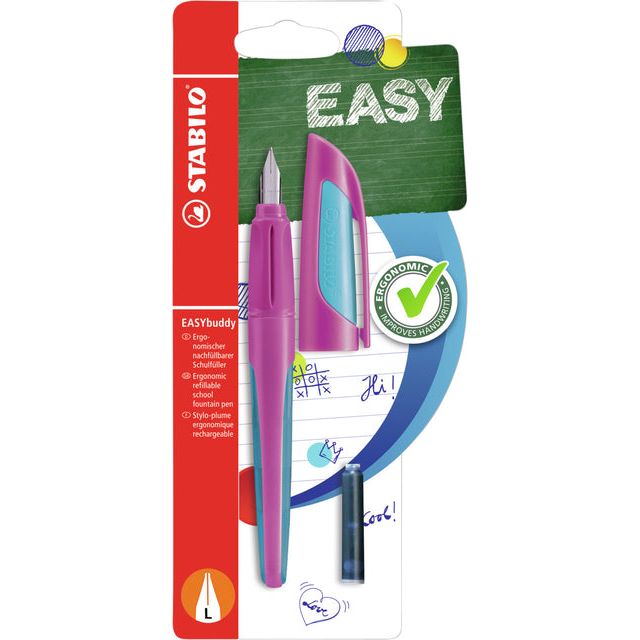 Brunnenstift Stabilo Easybuddy links -Handed Large Pink/Blue Blase bis 1 Stück