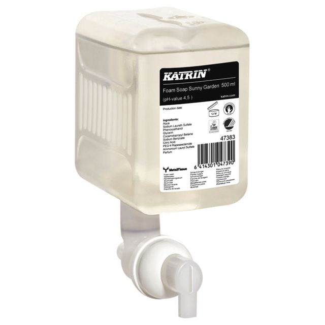 Katrin - Savon à main Katrin Foam NY Garden 500 ml 47383 | Boîte extérieure une pièce 12