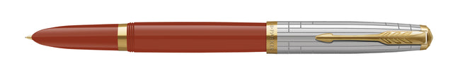 Parker - 51 Fountain Pen Fine, Fire Red GT