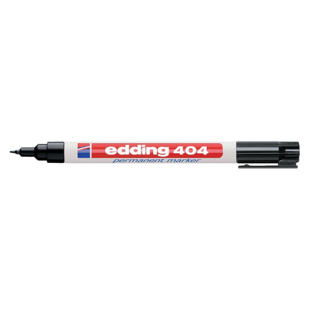 Edding - Viltstift  404 rond 0.75mm zwart | 10 stuks