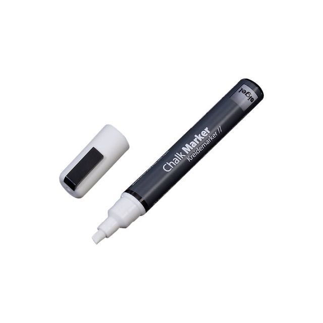 SIGEL - PEN CHALK SIGEL 1-5 mm Fluor lavable blanc | 1 pièce | 10 morceaux