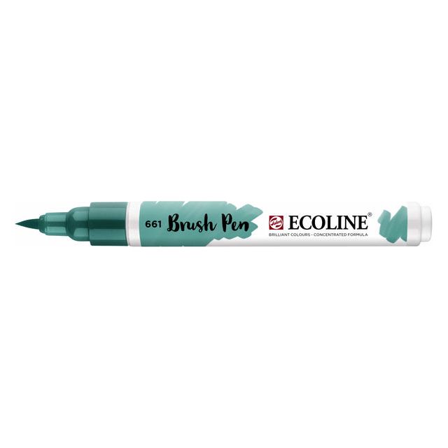 TALENS - Brushpen Ecoline 661 Green turquoise | 1 pièce | 3 pièces