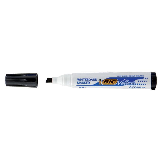 BIC - Felt -Tip Pen 1751 Blanc Blanc Black incliné 3,7-5,5 mm | 12 pièces