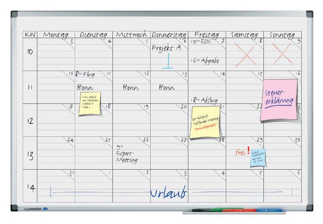 Legamaster - Planificateur de projet premium du plan de planche 60x90cm