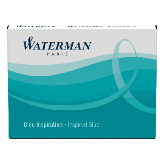 Tintenmuster Waterman International Südseeblau