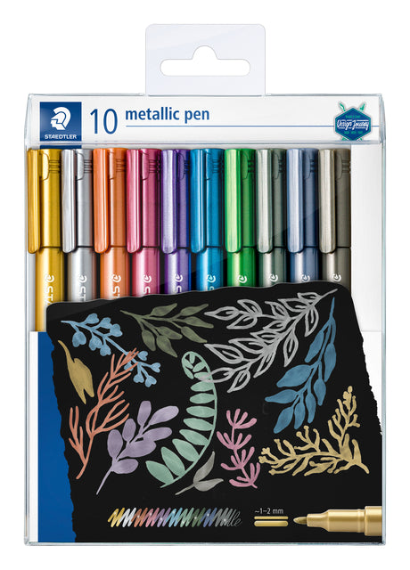 Staedtler - Gelpen Metallic Penny von 10 Farben