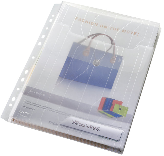 Leitz - Combimap Mundononica transparent, Pack von 3 Teilen