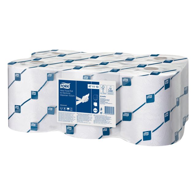 Tork-Tüuchs-Roll Fortgeschrittene H12 für E-Dispenser 19,5 cm, 2-Schicht