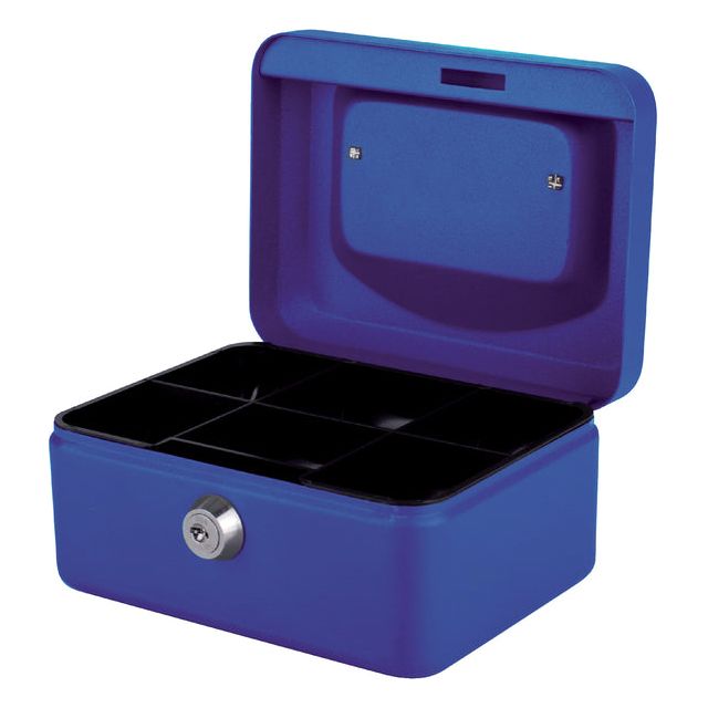 Quantore - Geldbox 150x115x80mm Blau