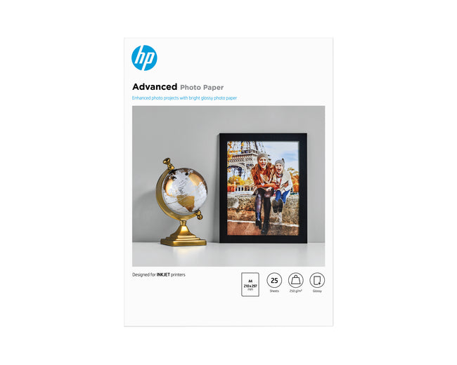 HP - Papel fotográfico q5456a a4 250gr brillo