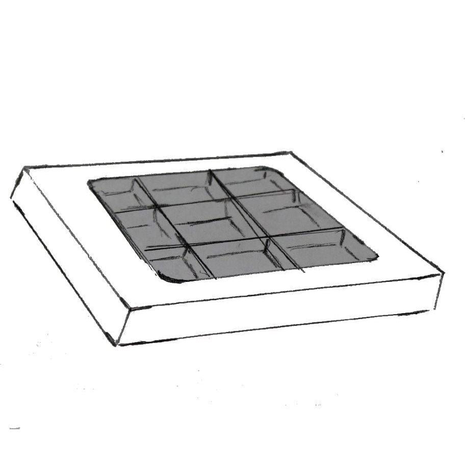 Bonbon doosjes - Chocolade doosje - presentatiedoos BASIC wit - 24 stuks