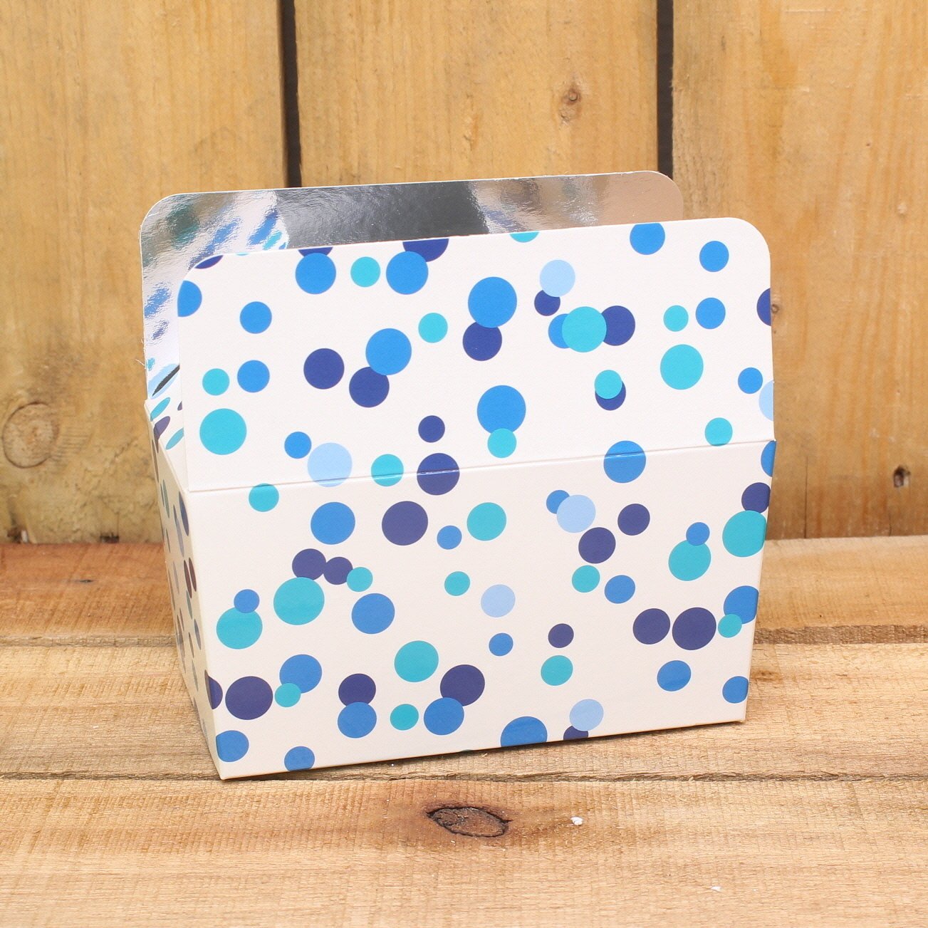 Bonbon doosjes - Chocolade doosje - Blue dot LAAG - 24 stuks