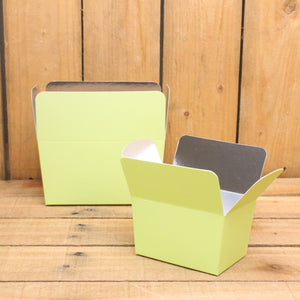 Bonbon doosjes - Chocolade doosje - Pastel groen LAAG - 24 stuks