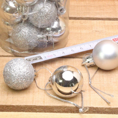 Bonbon doosjes - Chocolade doosje - Deko kerstballen zilver