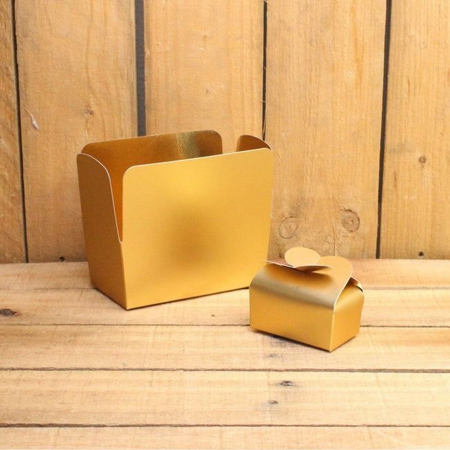 Bonbon doosjes - Chocolade doosje - Zilver HOOG - 48 stuks