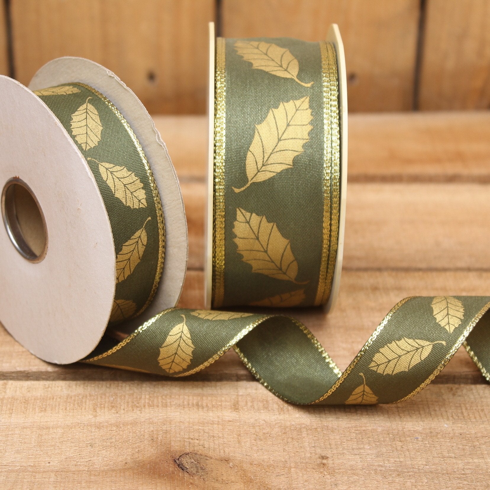 Bonbon doosjes - Chocolade doosje - Lint Goudblad groen - 1 stuks
