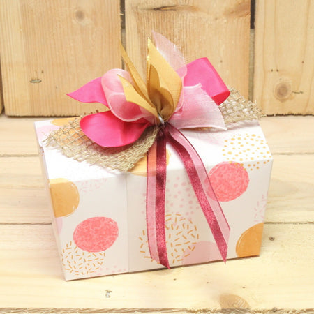 Bonbon doosjes - Chocolade doosje - Soft dot LC strik - 24 stuks