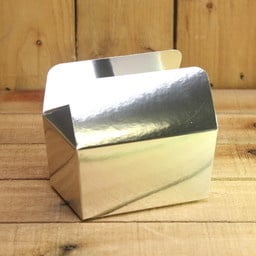 Bonbon doosjes - Chocolade doosje - Zilver glans LAAG - Tekst - 24 stuks