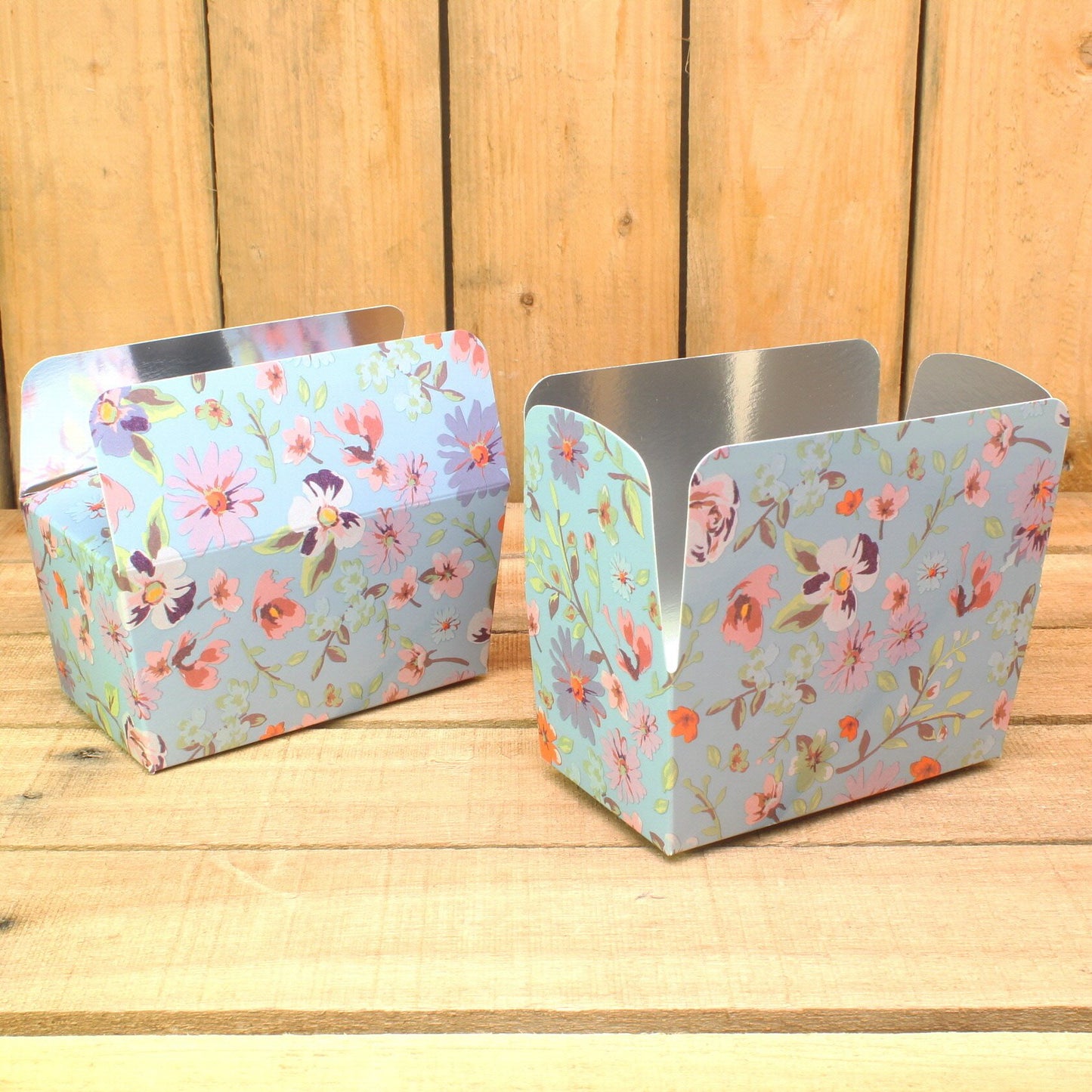 Bonbon doosjes - Chocolade doosje - Petit fleur blauw - 12 stuks