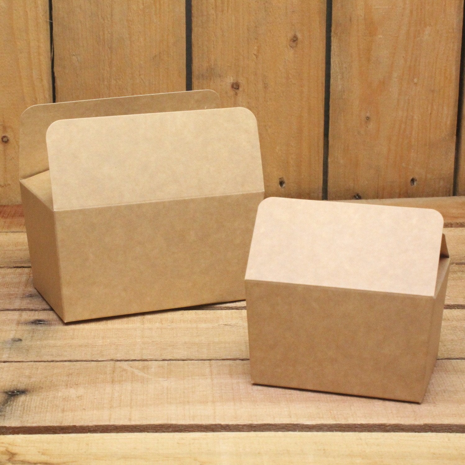 Bonbon doosjes - Chocolade doosje - Kraft LAAG - 24 stuks
